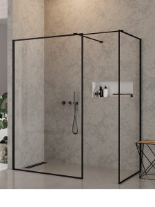 New Trendy NEW MODUS BLACK Walk-in 150x90 cm EXK-0122