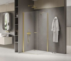 New Trendy NEW SOLEO LIGHT GOLD kabina 70x70 cm K-1827