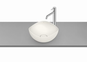 Roca Ohtake Umywalka nablatowa cienkościenna FINECERAMIC® biały mat 37,5 cm A327A15620