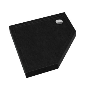 Schedline Cameron Black Stone brodzik pięciokątny 80x80 cm 3ST.C1PK-8080/C/ST
