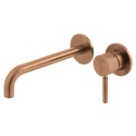 Vado Individual Knurled bateria umywalkowa podtynkowa Brąz szczotkowany IND-ORI209SA-BRZK
