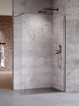 New Trendy NESTA GUNMETAL BRUSHED ścianka Walk-in 8 mm 120 cm K-1759