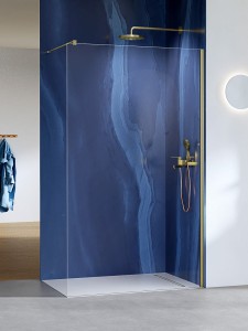 New Trendy NESTA LIGHT GOLD ścianka Walk-in 8 mm 80 cm K-1731