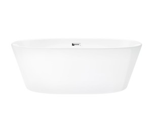 CORSAN Wanna wolnostojąca E026 Salina 160 cm z wykończeniem chrom
