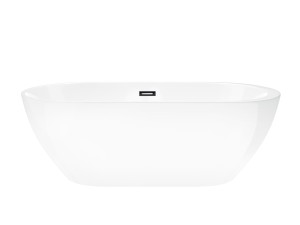 CORSAN Wanna wolnostojąca E042 Reno 160 cm z wykończeniem czarnym