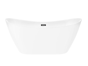 CORSAN Wanna wolnostojąca E043 Nauti 160 cm z wykończeniem czarnym