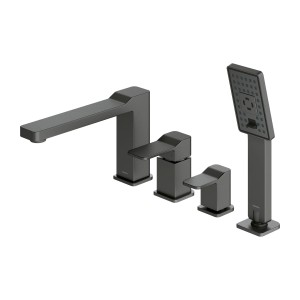 OMNIRES SLIDE bateria wannowa 4 -ot. grafit SL7732GR