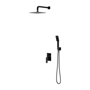 OMNIRES PARMA system prysznicowy podtynkowy czarny mat SYSPM10BL