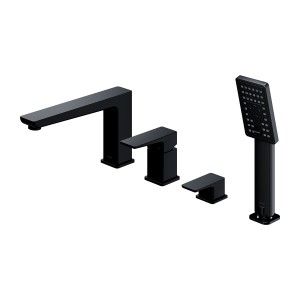 OMNIRES PARMA bateria wannowa 4-otworowa czarny mat PM7432BL
