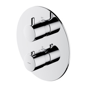 OMNIRES Y termostatyczna bateria prysznicowo-wannowa podtynkowa, element natynkowy chrom Y1236ROCR