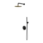 OMNIRES Y czarny / złoty system prysznicowy podtynkowy SYSY18BLGL