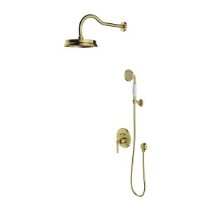 OMNIRES ARMANCE system prysznicowy podtynkowy mosiądz szczotkowany SYSAM10BSB