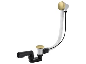 VEDO Przelew wannowy z korkiem auto. I MINIMALISTA szczotkowane złoto 246M/60/SZ