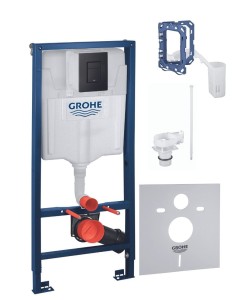 Grohe Rapid SL Stelaż podtynkowy do WC 1,13 m 6w1 czarny przycisk,fresh 1000046