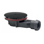 Schedline suchy Syfon brodzikowy SUPERSLIM z czarnym matowym grzybkiem ø90mm SDBD40WB
