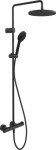 Duravit termostatyczny system prysznicowy natynkowy Czarny mat TH4282008046