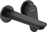 Duravit Wave bateria umywalkowa podtynkowa Czarny mat WA1070004046