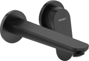 Duravit Wave bateria umywalkowa podtynkowa Czarny mat WA1070004046