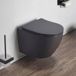 GALATEA Design Bulat Miska podwieszana WC 49x37 cm ciemny szary mat GDB2342MDH