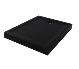 New Trendy MILD STONE brodzik akrylowy CZARNY 70X100 B-0566