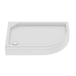 New Trendy Brodzik akrylowy New Maxima 120x85 cm lewy, asymetryczny, w kolorze białym. Wysokość 17 cm B-0340
