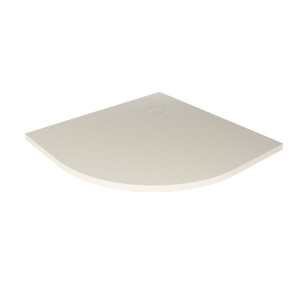 New Trendy NEX SHADE brodzik półokrągły KONGLOMERATOWY BEŻ-STURKTURA 90X90 B-0482