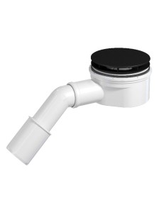 New Trendy Syfon brodzikowy, o średnicy ᴓ90mm, czarna pokrywka S-0042