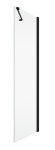 Sanswiss Ronal Black Line SOLINO ścianka boczna SOLT1 90 cm czarny mat SOLT109000607