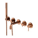 OMNIRES Y bateria wannowa 5-otworowa podtynkowa miedź połysk Y1237-1SCP