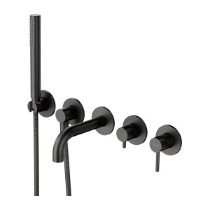 OMNIRES Y bateria wannowa 5-otworowa podtynkowa grafit szczotkowany Y1237-1SGR