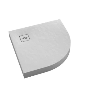 Schedline NonLimits White Stone brodzik półokrągły 90x90 cm