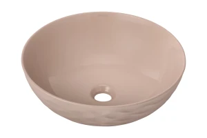 Uptrend Arya Macchiato Umywalka ceramiczna nablatowa okrągła 42 cm UP4010-2-B16