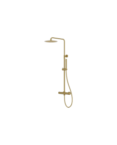 LAVITA ORION BRUSHED GOLD Natynkowy zestaw prysznicowy z deszczownicą 5900378341628