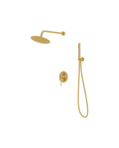 LAVITA ORION BRUSHED GOLD Podtynkowy zestaw prysznicowy z deszczownicą 5900378341598