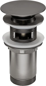 Deante Korek CLICK-CLACK do umywalki lub bidetu z tuleją - uniwersalny titanium NHC_D10U