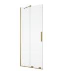 Ronal AMALIA D35SE2 100 cm drzwi lewe do kabiny z wejściem narożnym rozsuwanym dwuczęściowym złoto szczotkowane D35SE2L1001307