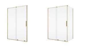 Ronal AMALIA D35S2 170 cm Drzwi rozsuwane dwuczęściowe złoty szczotkowany D35S21701307