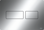 TECEsolid przycisk spłukujący do WC z metalu, spłukiwanie dwoma ilościami wody chrom połysk 9240431