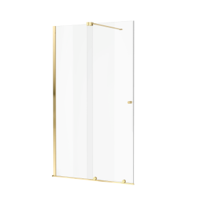 Excellent ORTIGO walk-in drzwi prysznicowe przesuwne 140x200 cm złoty połysk KAEX.5012.K.1400.GL