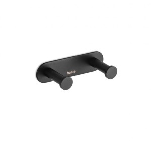 HOZZE Lori Black listwa – 2 haczyki czarny mat 100-002B