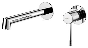 SAPHO SOLARIS bateria umywalkowa dwuelementowa ścienna, chrom WD008