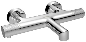 SAPHO SOLARIS bateria wannowa ścienna, chrom WD010