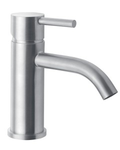 SAPHO MINIMAL bateria umywalkowa bez odpływu, stal nierdzewna MI002