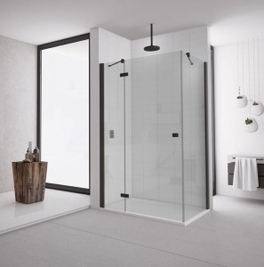 Sanswiss Ronal ANNEA BLACK LINE kabina lewa 80x120 cm AN13G08000607+ANT12000607