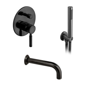 Vado Individual Origins zestaw wannowy czarny szczotkowany IND-BS-ORI2-BLK