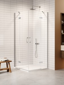 New Trendy NESTA chrom kabina prysznicowa drzwi podwójne 120x120 cm K-3680