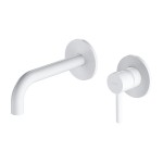 OMNIRES Y bateria umywalkowa podtynkowa, element natynkowy 16-18,5 cm biały mat Y1215HROWM