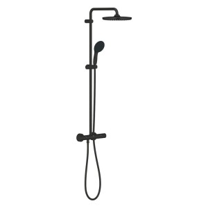 GROHE Tempesta System 250 Black mat System prysznicowy z termostatem do montażu ściennego 266702431