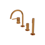 LAVITA ORION Bateria wannowa 4- otworowa Brushed Copper 5900378357346