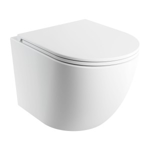 OMNIRES OTTAWA miska toaletowa wisząca SILENT POWER™ z deską wolnoopadającą, 49 x 37 cm biały mat OTTAWASPMWBM